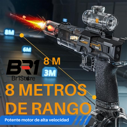 HYDROGLOCK - Pistola de Agua Automática con Mira y Luces