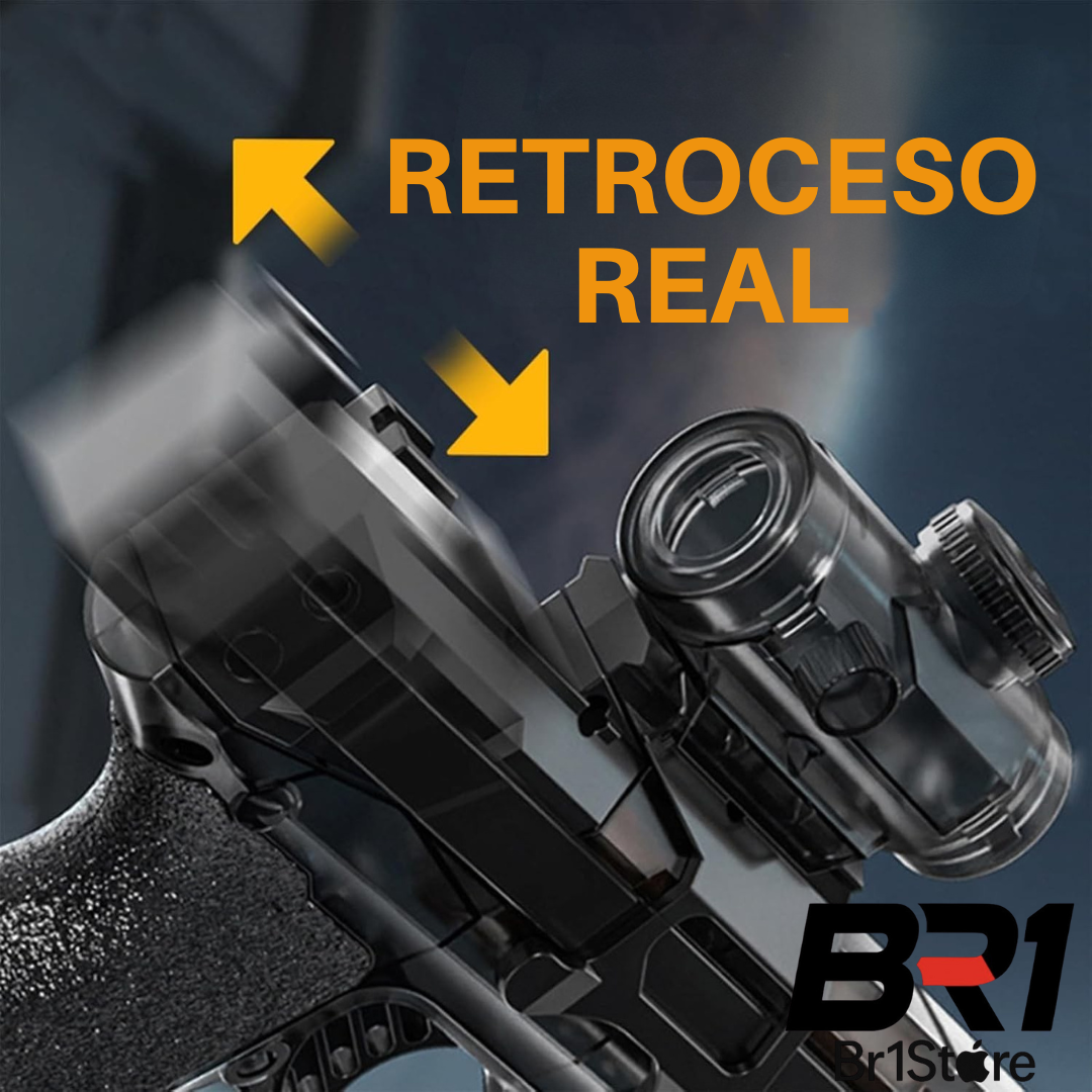 HYDROGLOCK - Pistola de Agua Automática con Mira y Luces