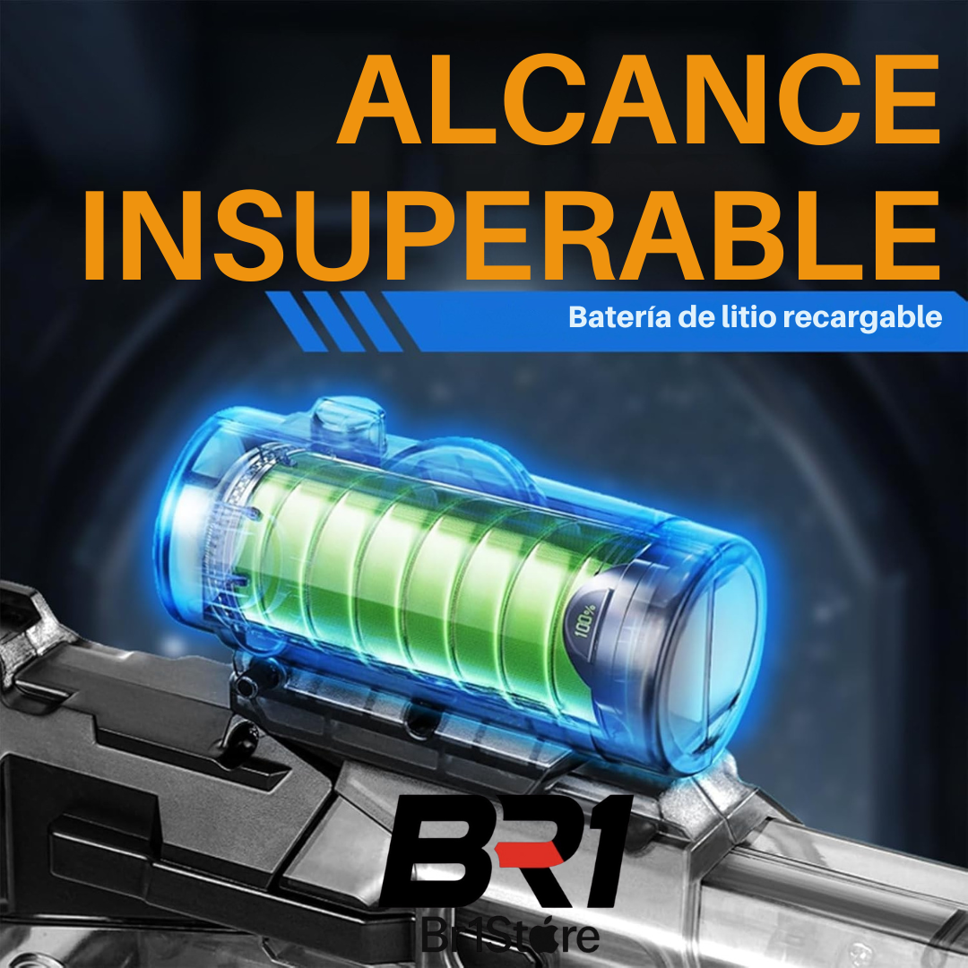 HYDROGLOCK - Pistola de Agua Automática con Mira y Luces